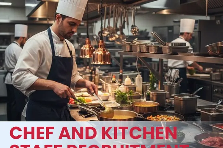 Chef and kitchen staff recruitment for restaurants and hotels