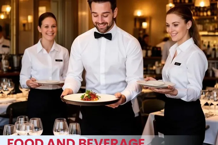Food and beverage staff recruitment for hotels and event venues